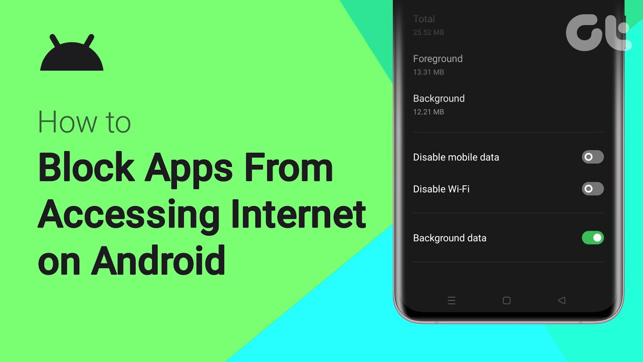 Как заблокировать приложениям доступ к Интернету на Android | Ограничить использование данных при...