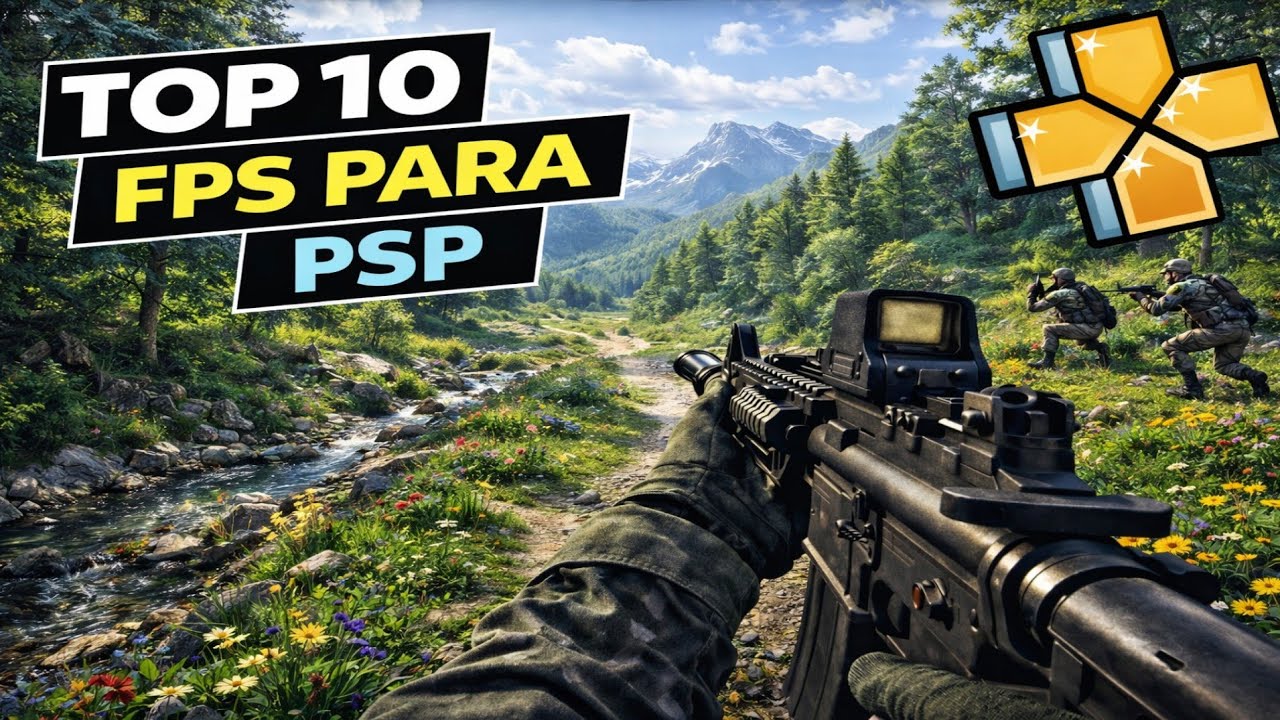 10 MELHORES JOGOS DE TIRO DO PSP NO CELULAR (2026)🔥