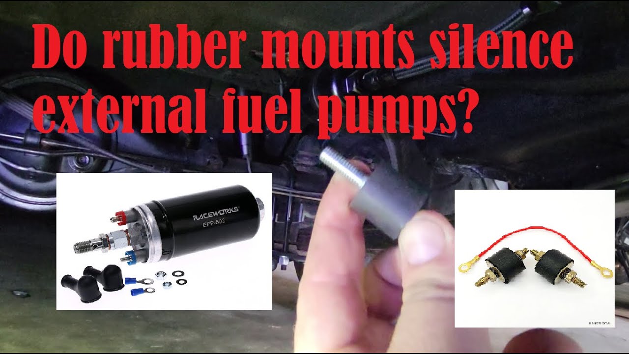 RUBBER ISOLATION MOUNTS FUEL PUMP SOUND TEST (044 style pump)