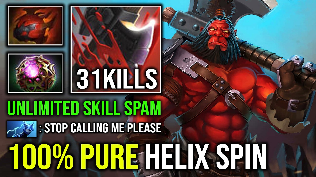 WTF 100% PURE HELIX SPIN 1v5 Berserker Call Max Armor 71 Stack Culling Blade Raid Boss Axe Dota 2