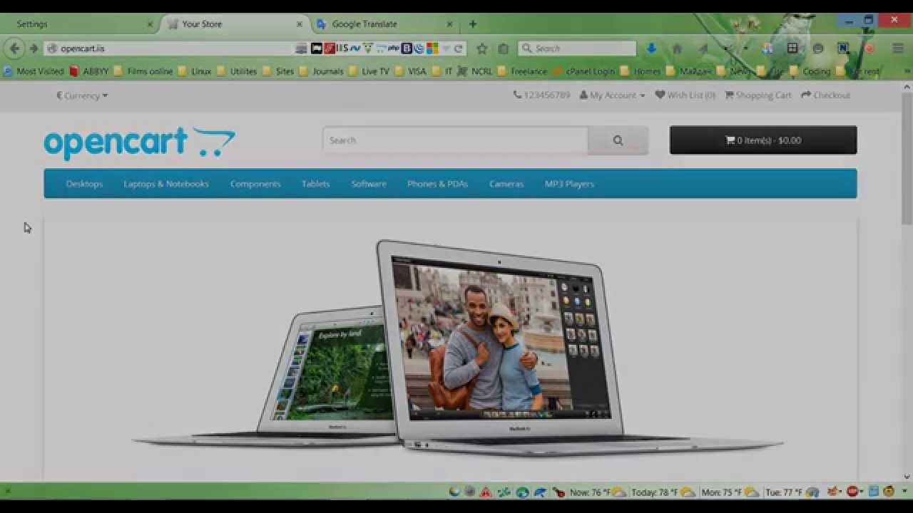 Creating new theme in OpenCart 2.0 - Initial setup