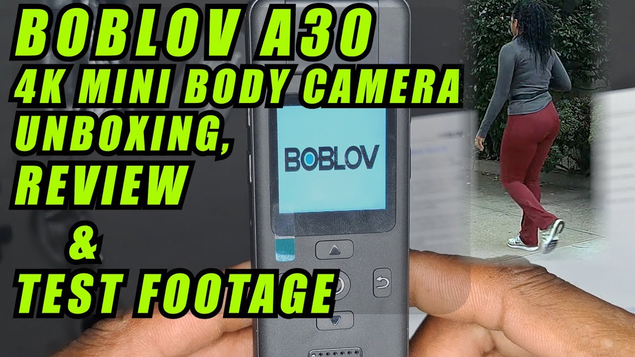 BOBLOV A30 MINI BODY CAM REVIEW (72225) #bodycam #foodelivery #boblovw4
