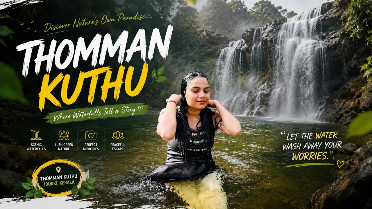 thommankuthu waterfalls।vannappuram ,idukkiForest karimannoor Thodupuzha