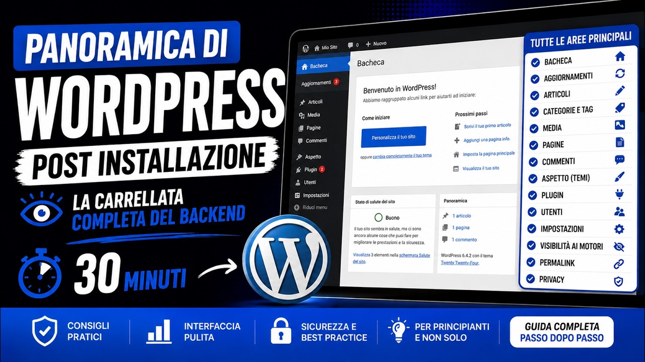 Panoramica di Wordpress post installazione