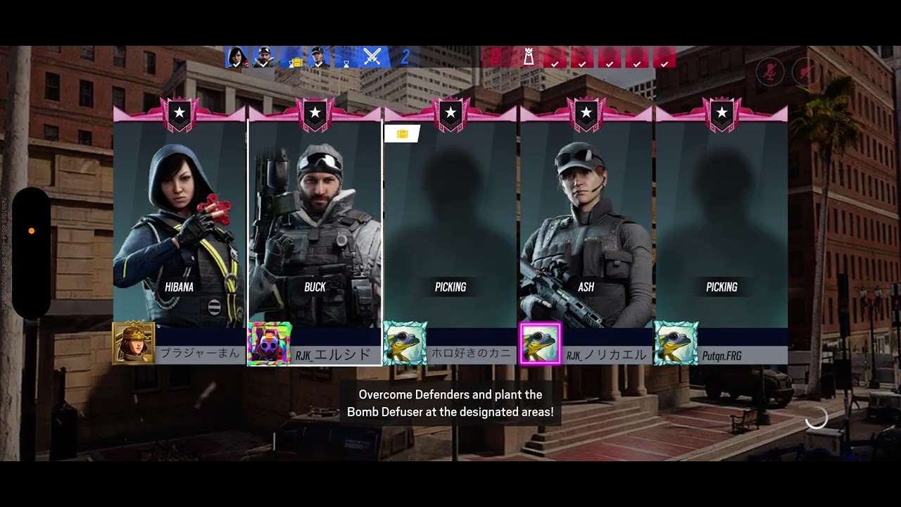 【虹モバ】9/18 フルパ(1人聞き専)vs日本人4パ＋激強野良【レインボーシックスモバイル】