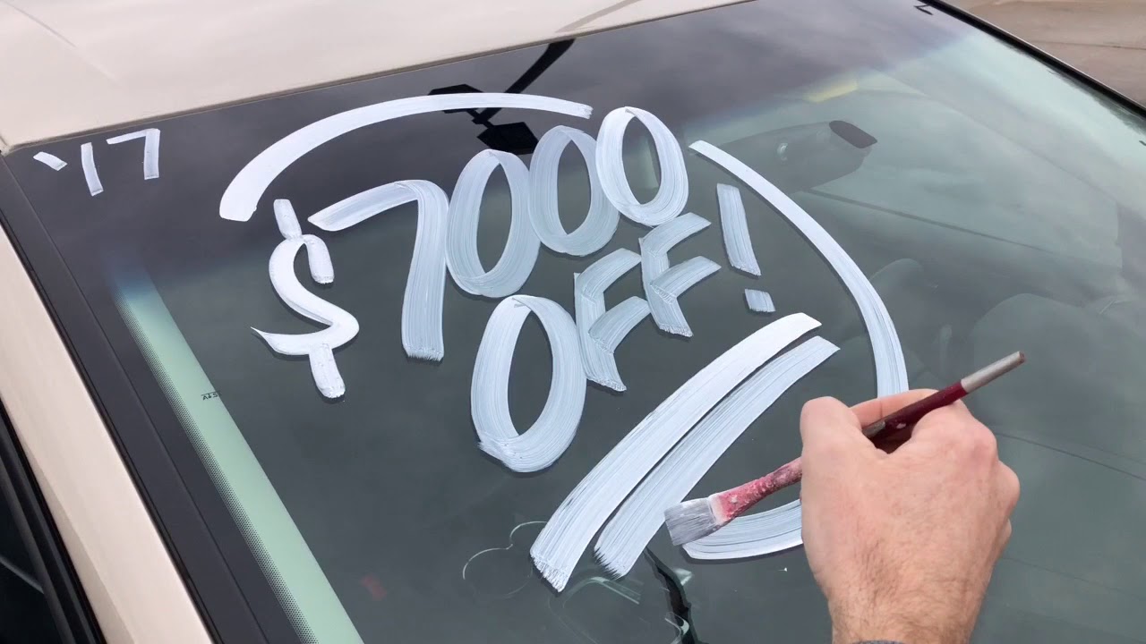A Day of Windshield Painting with Oliver Signs
