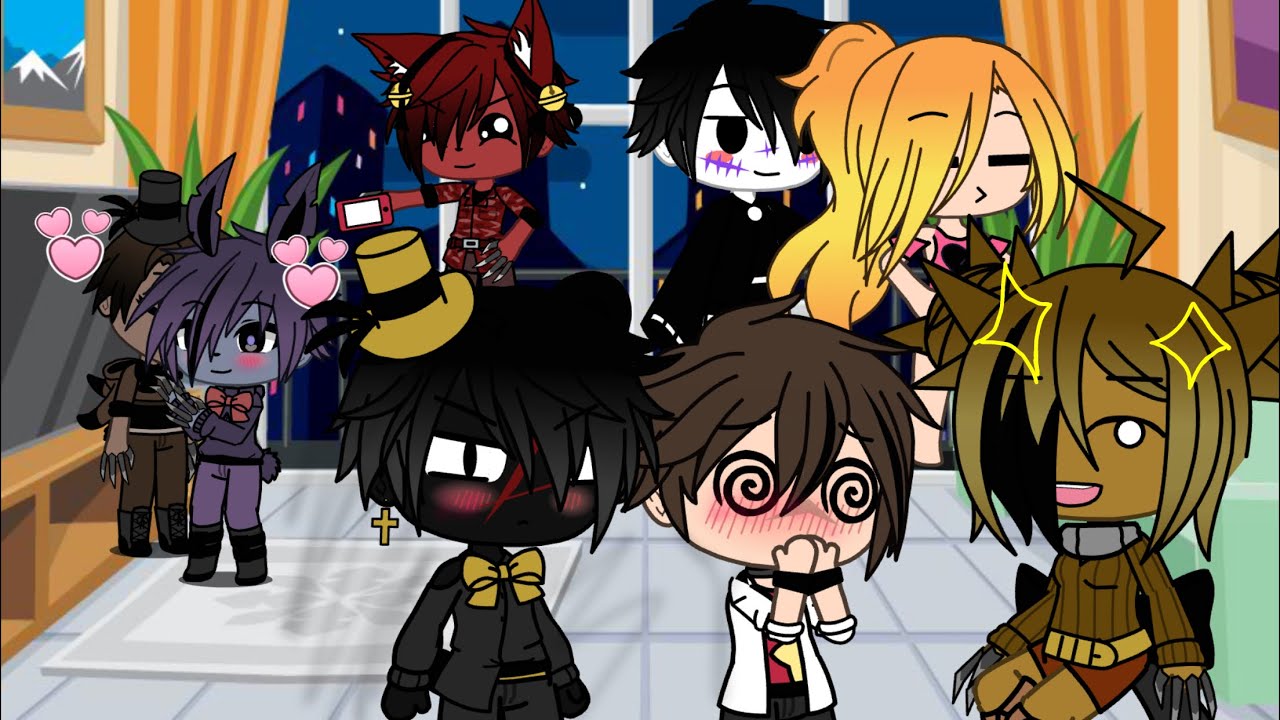 The Afton Family Meet The Nightmares/ Fnaf Gacha Life
