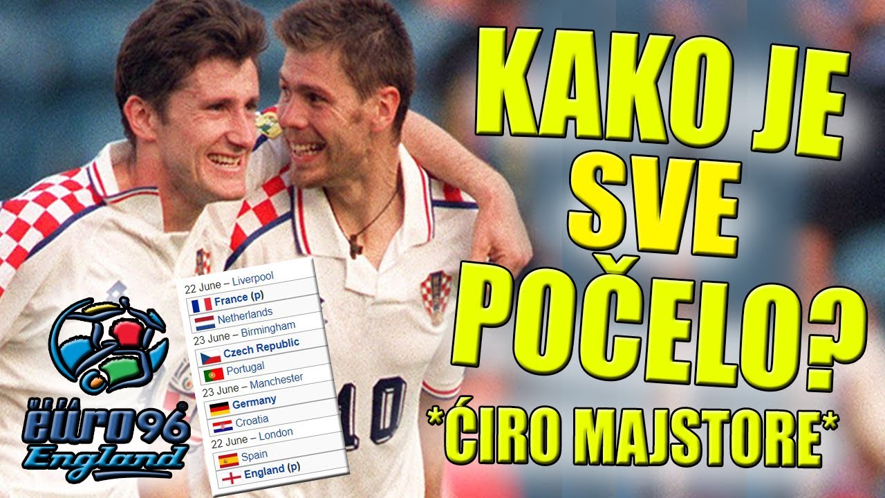 🔴EURO96 KAKO JE NASTALA HRVATSKA REPKA - PRVI PUT NA EURU🔴ĆIRO MAJSTORE🔴