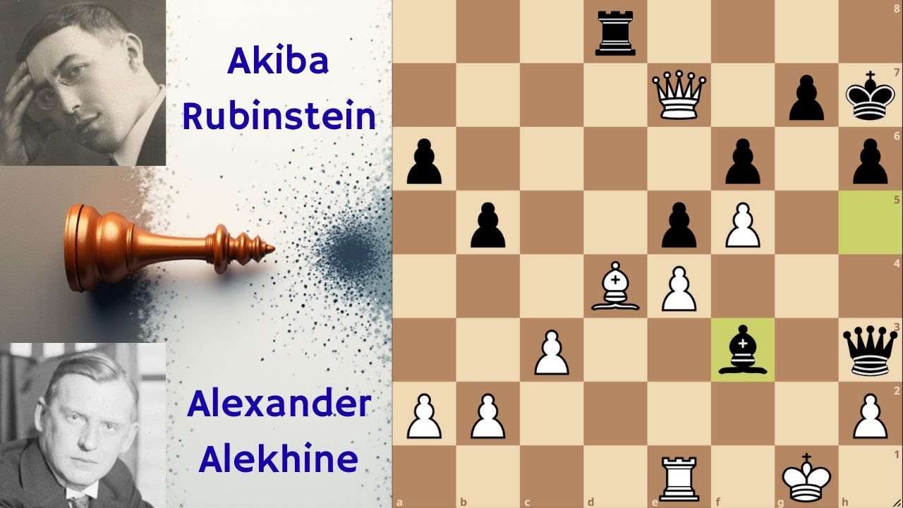 Akiba Rubinstein defeats Alexander Alekhine | Exhibition Game 1910
