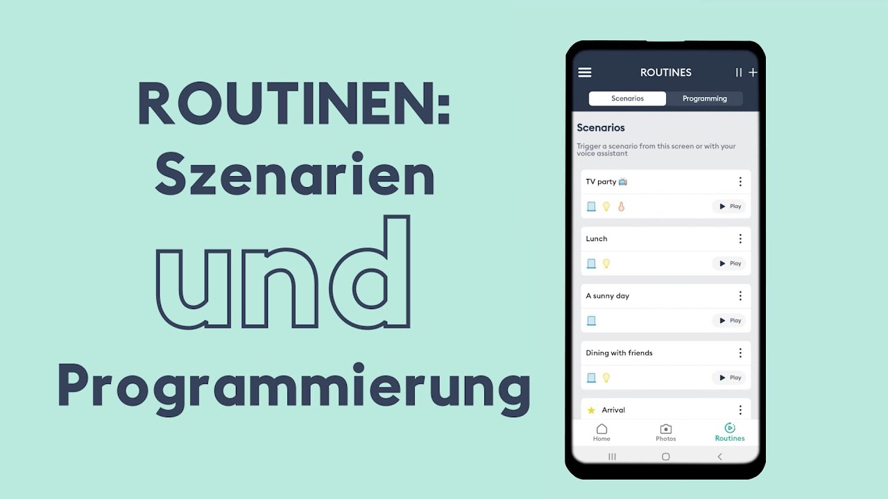 Wie erstellt man eine Routine mit Tydom?