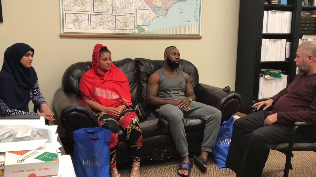 Marissa and Amir taking Shahada converting to Islam on 07 July 2018 in Charlotte NC