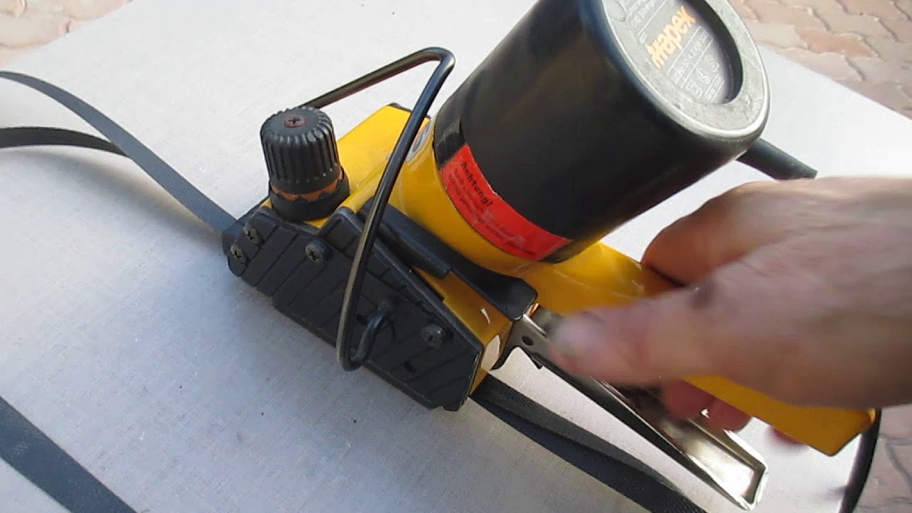 Wiązarka bandownica STRAPEX 361 + taśma maszynowa PP 12/06. Pakowanie palet taśmą polipropylenową.