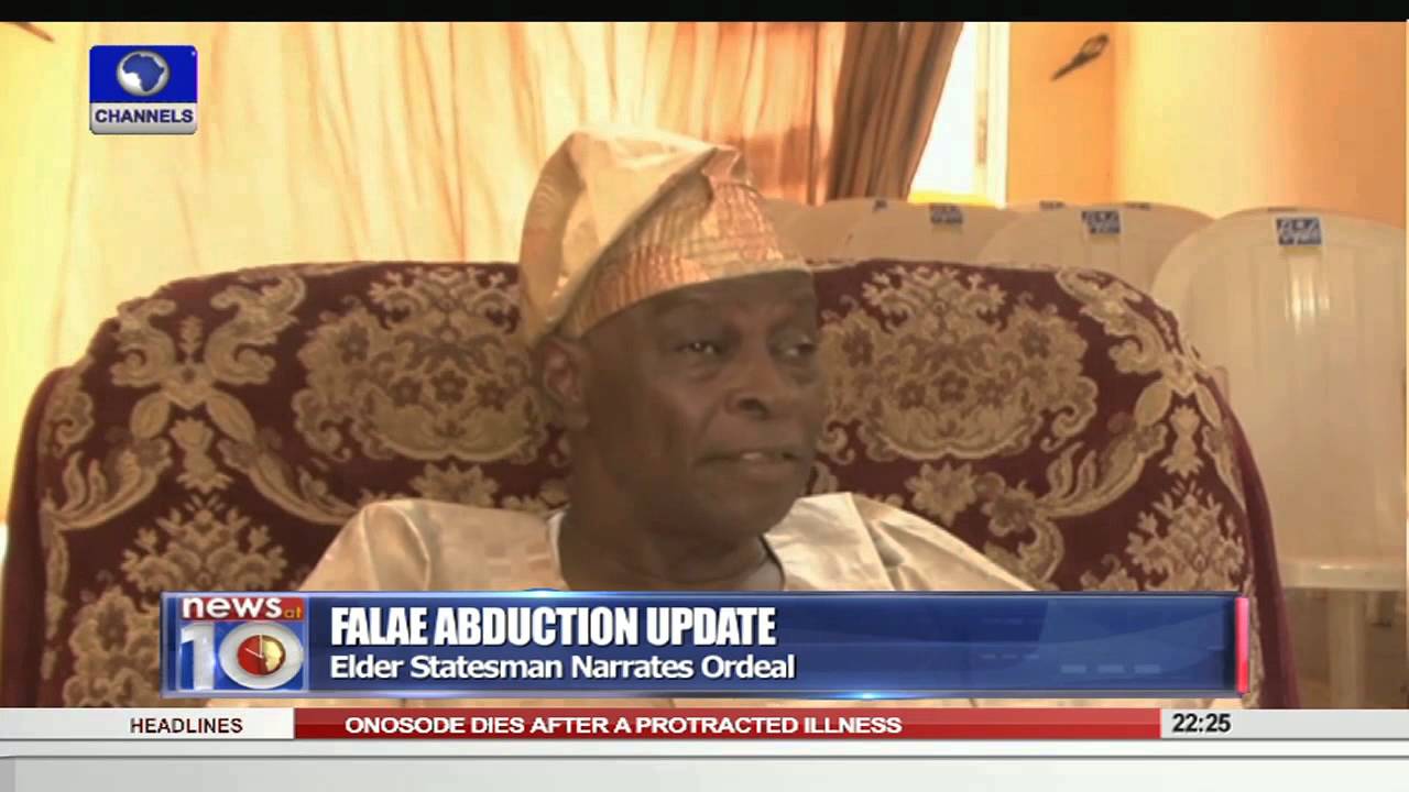 Former SGF Olu Falae Speaks After Abduction Incident 29/09/15