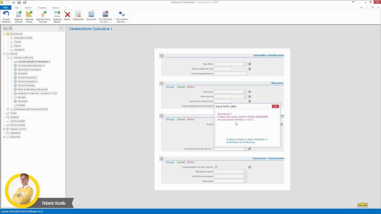 Software Antincendio - Presentazione AntiFuocus