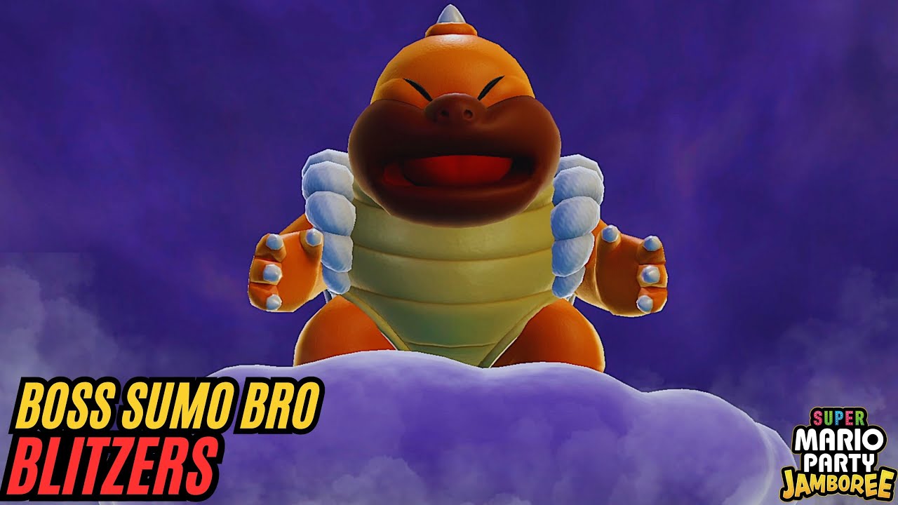 Boss Sumo Bro Blitzers Boss Challenge - Super Mario Party Jamboree - Mario | Bowser | Shy Guy
