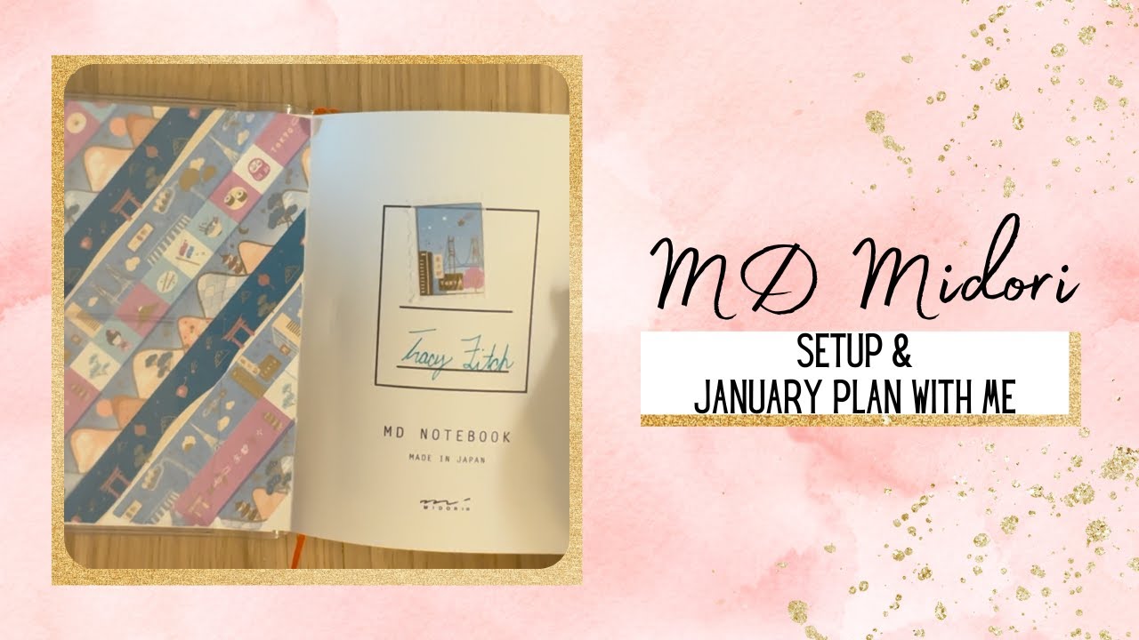 MD Midori Notebook Planner Setup & January Plan With Me