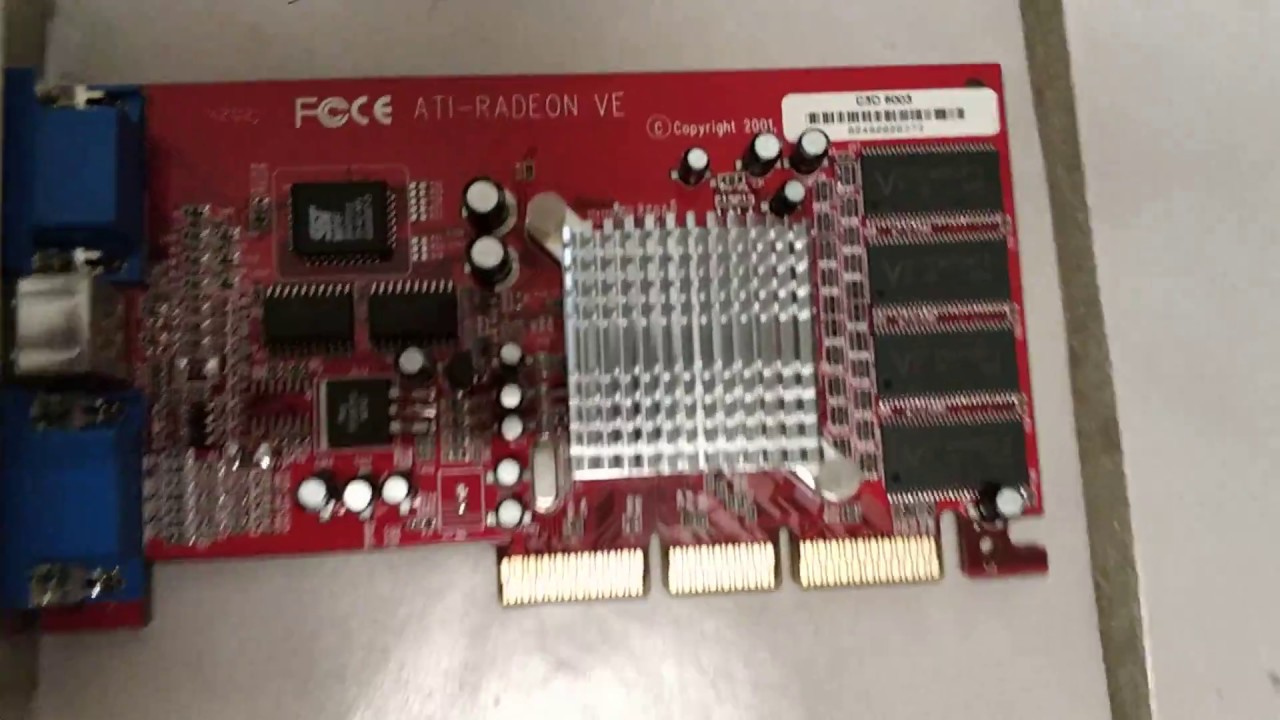 Connect 3D ATI Radeon VE / 7000 64MB 2xVGA TV AGP Video Card PN8912-991 C3D 6003