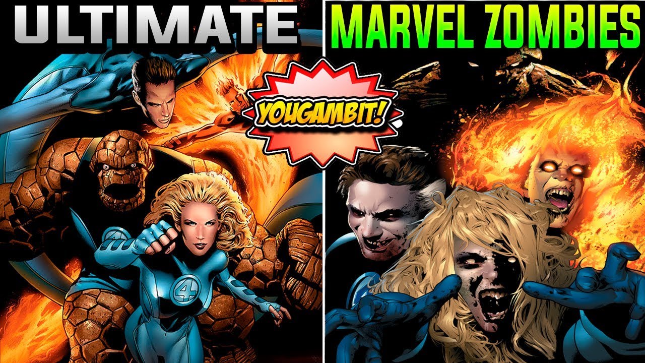 MARVEL ZOMBIES VS ULTIMATE 4 FANT&Aacute;STICOS 💀 EL CRUCE - Historia Completa || YouGambit