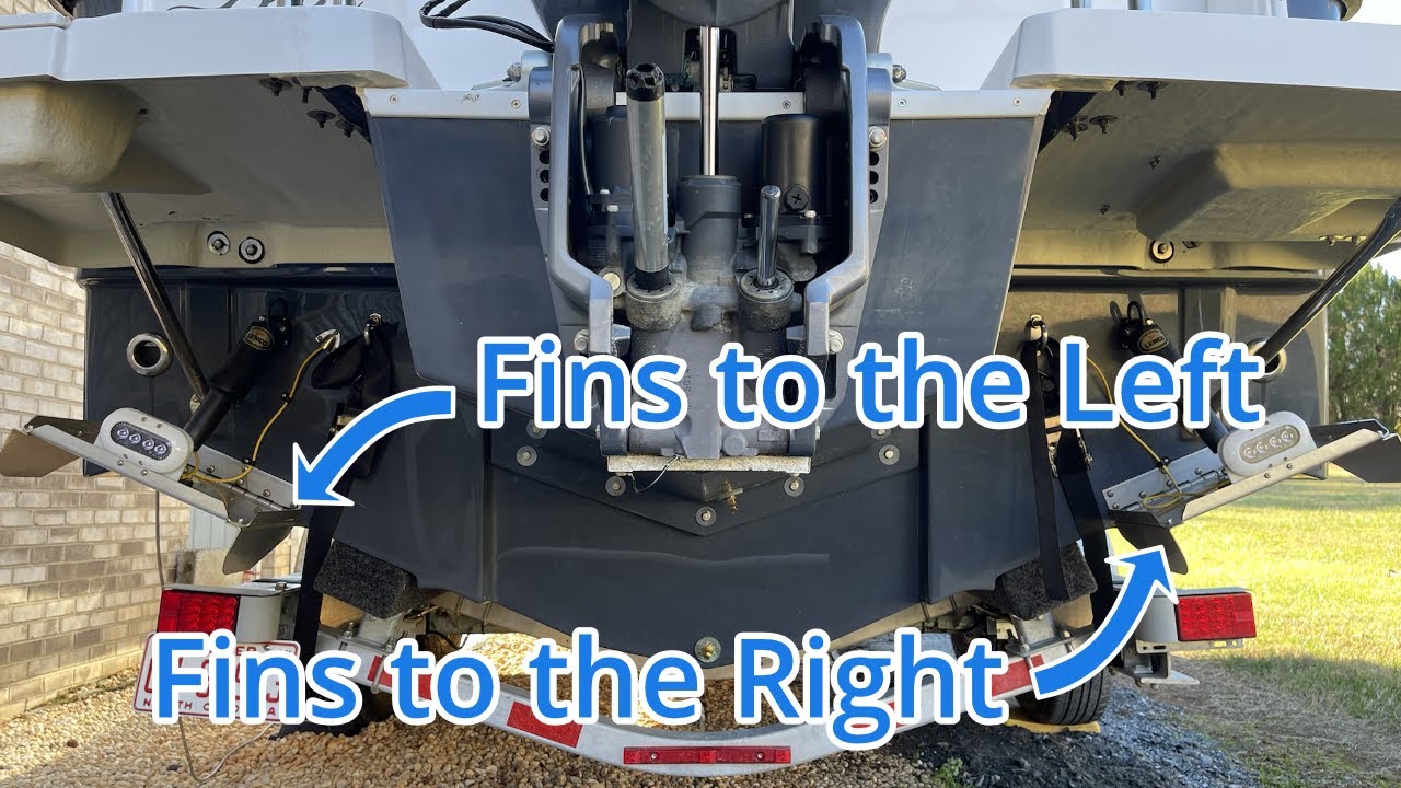 Drop Fin Install on Ranger Tug R-23 Trim Tabs