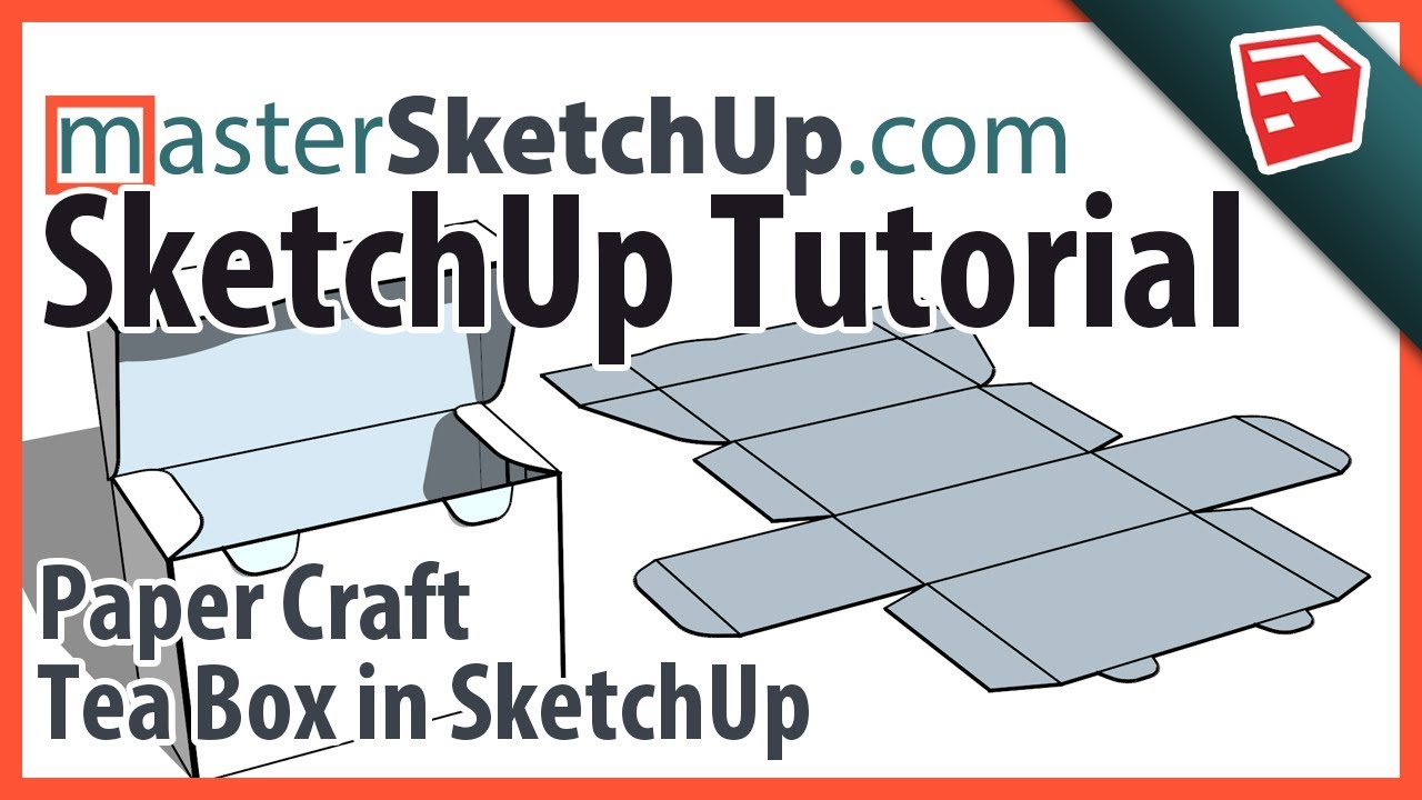 Коробка для чая из бумаги в SketchUp