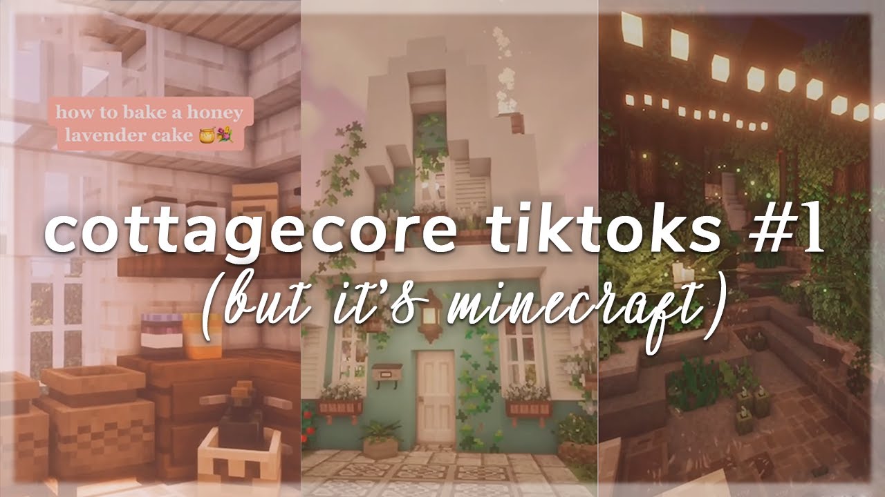 cottagecore tiktoks #1 (but it's minecraft) 👒🌿