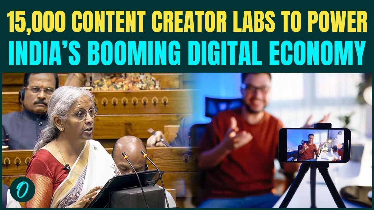 Budget 2026: 15,000 Content Creators Labs :FM Sitharaman&rsquo;s BOLD Push for India&rsquo;s Orange Economy