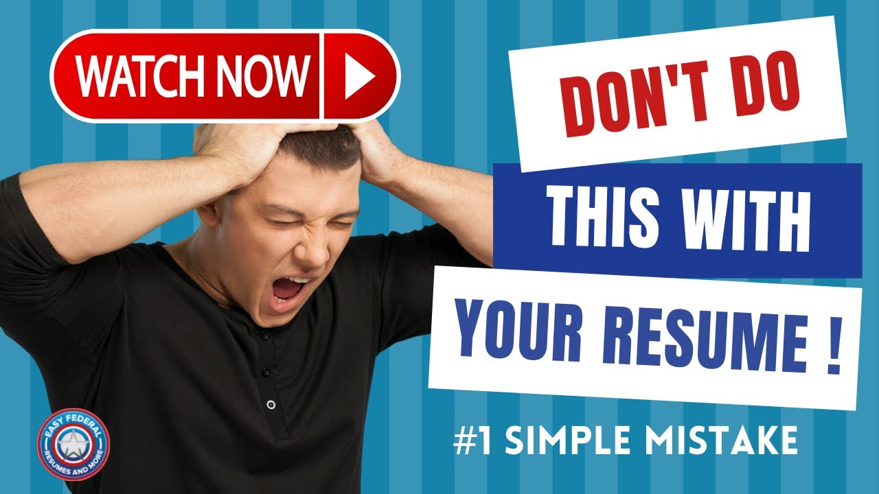 Resume Mistakes to Avoid | Resume Builder Tips in USAJOBS | Common Federal Resume Problem