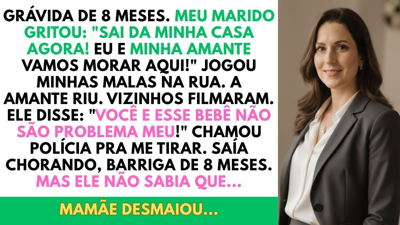 Meu Marido Me Expulsou Grávida De 8 Meses — Ele Não Sabia Que Estava Sendo Gravado e...