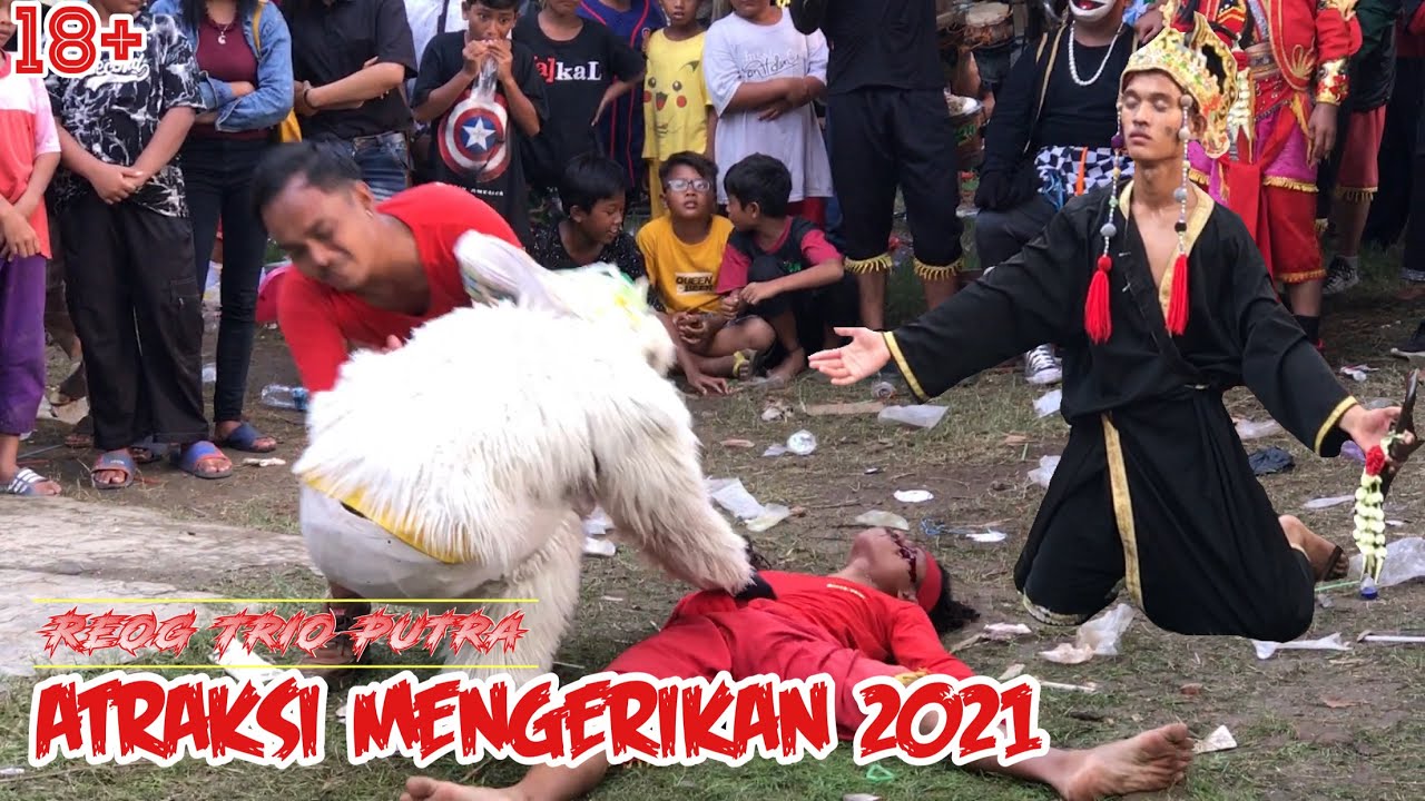 Atraksi Paling Mengerikan Reog Samsi ( Trio Putra ) Show Paoman 2021 | Art And Culture