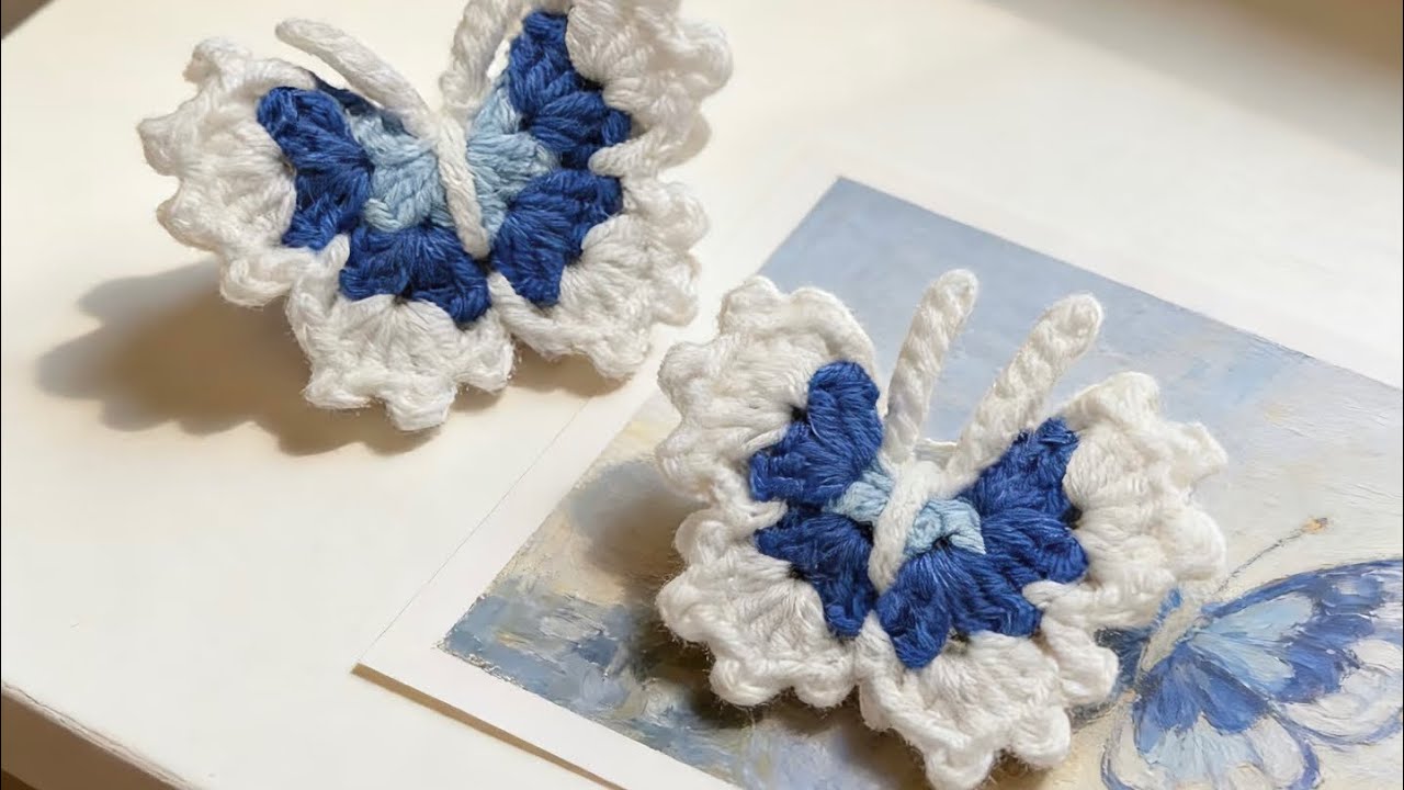 Easy Crochet Butterfly Tutorial | Beginner-Friendly No sew Bag Charm & Keychain