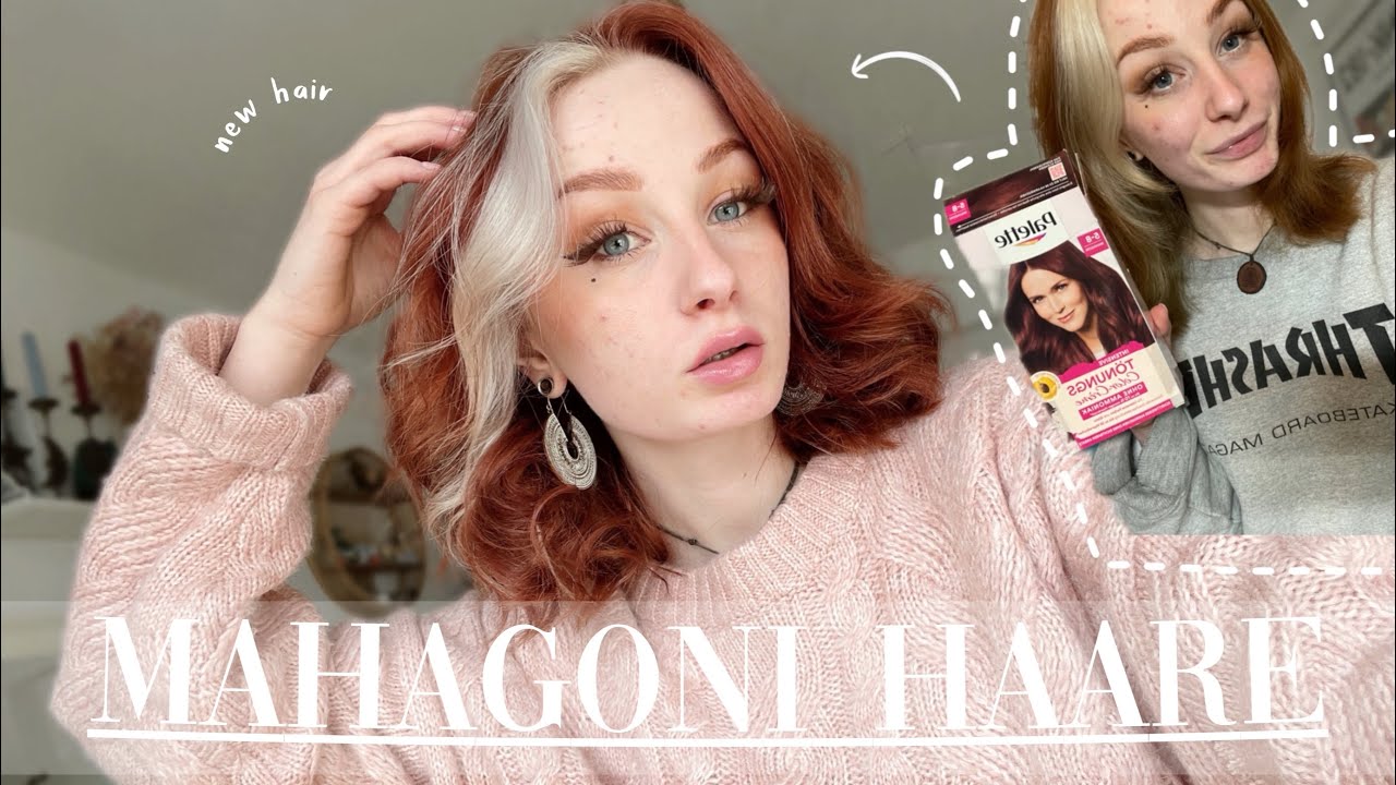 ICH FÄRBE meine HAARE MAHAGONI - DIY Haare färben zuhause #haircolor