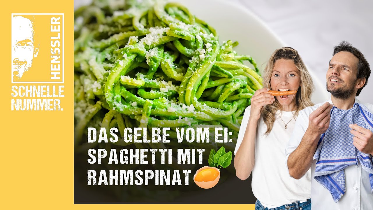 Schnelles Spaghetti mit Rahmspinat Rezept von Steffen Henssler