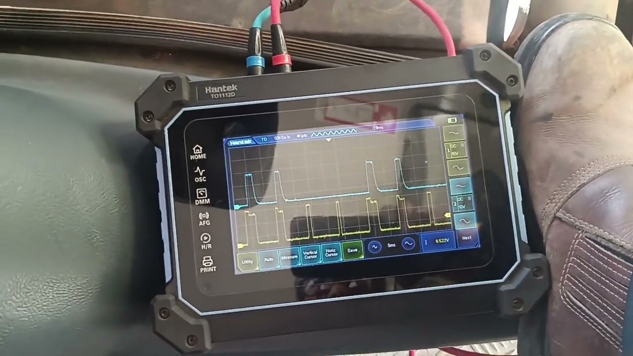Sensor de neutro micro Mercedez 2022 sinal no osciloscopico