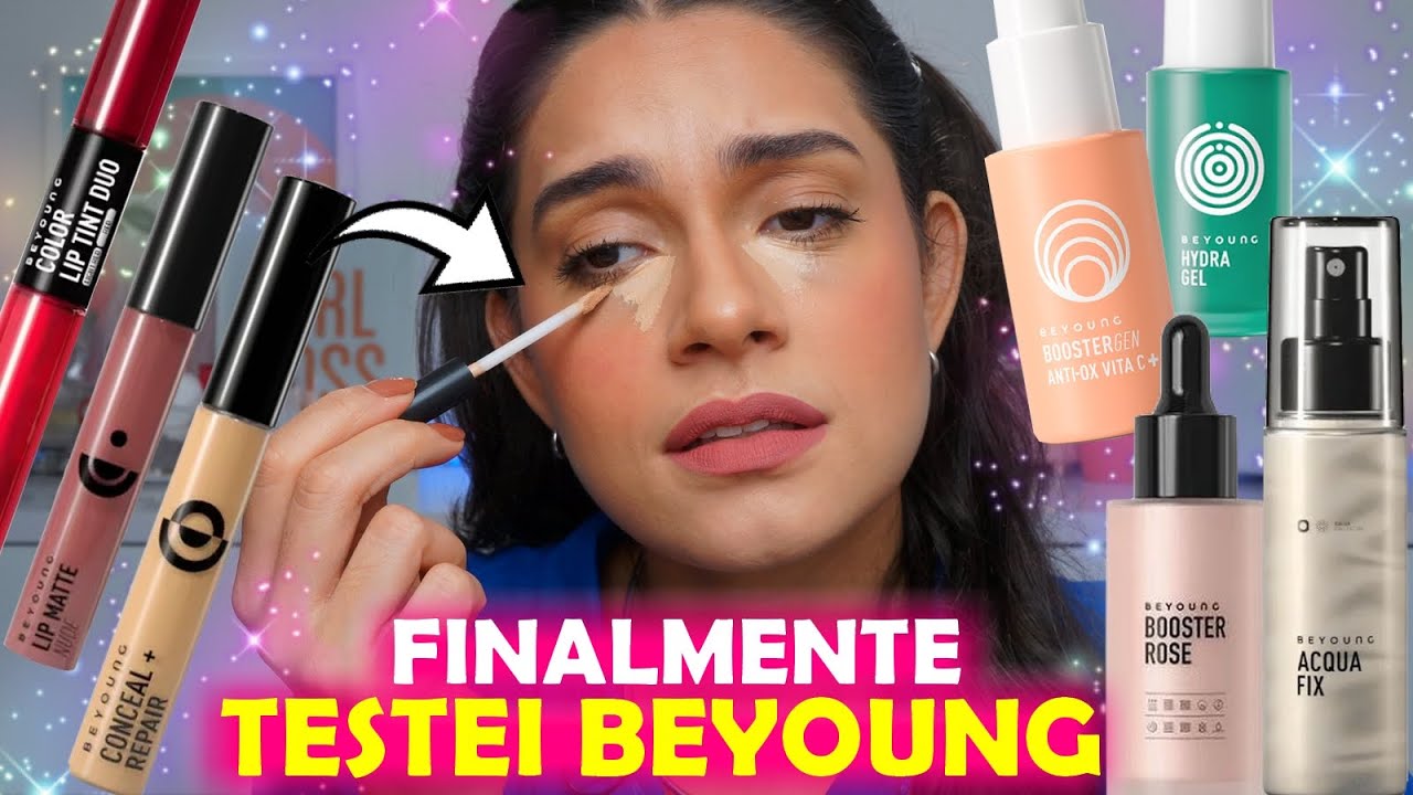 CORRETIVO, BRUMA FIXADORA, PRIMER GLOW, SKINCARE E + PRODUTOS BEYOUNG
