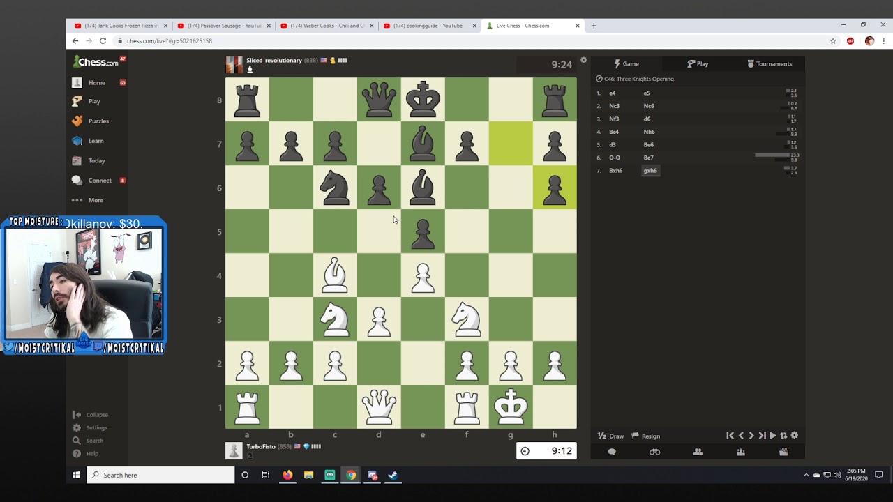moistcr1tikal Twitch Stream Jun 18th, 2020 [Chess]