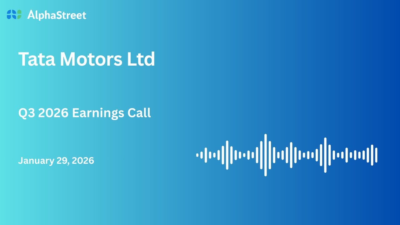 Tata Motors Ltd Q3 FY2025-26 Earnings Conference Call