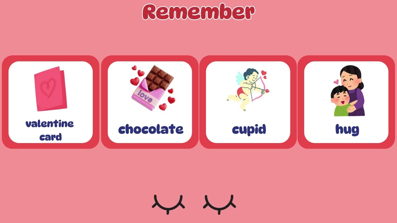 GAME for kids | Valentine's Day Vocabulary