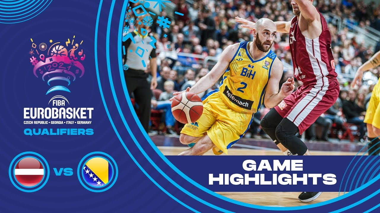 Latvia v Bosnia and Herzegovina - Highlights - FIBA EuroBasket 2022 - Qualifiers
