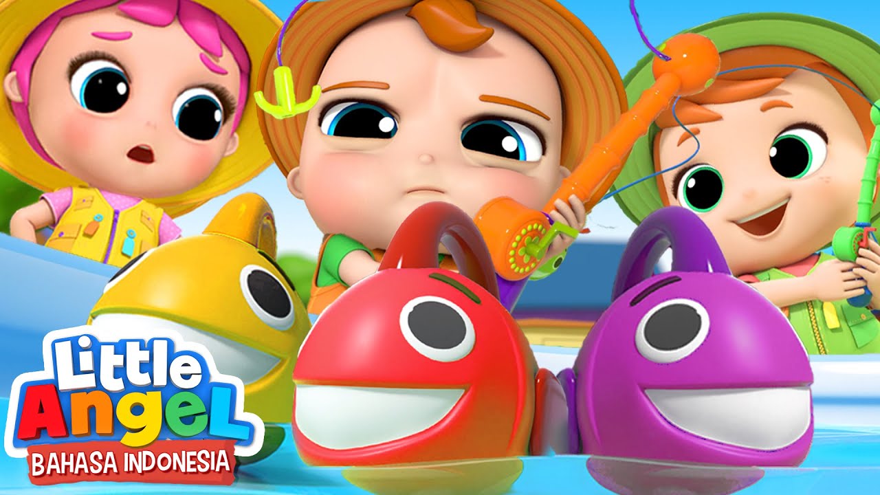 Lomba Tangkap Ikan Dimulai! | Lagu Anak | Little Angel Bahasa Indonesia