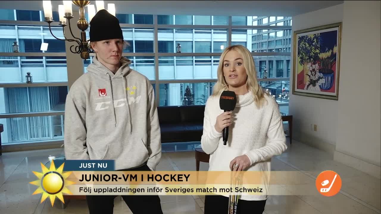 Rasmus Dahlin hockeynamnet på allas läppar - Nyhetsmorgon (TV4)