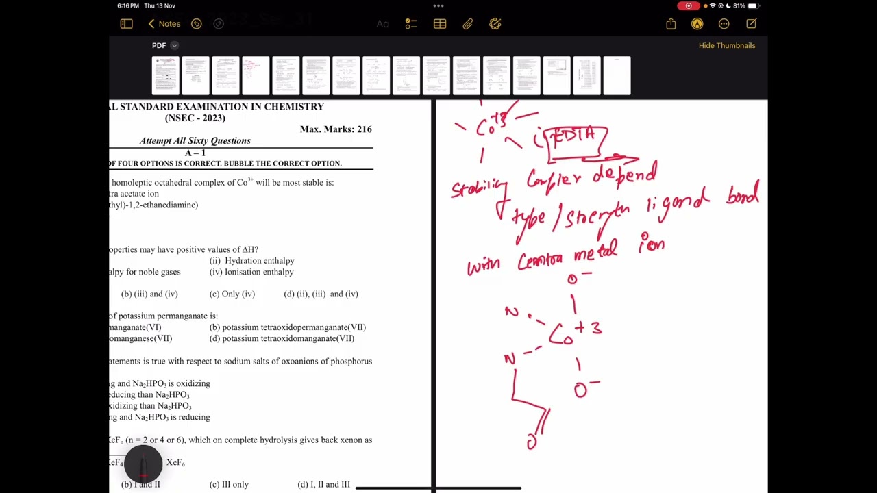 NSEC 2023 Q1 COORDINATION COMPOUND 