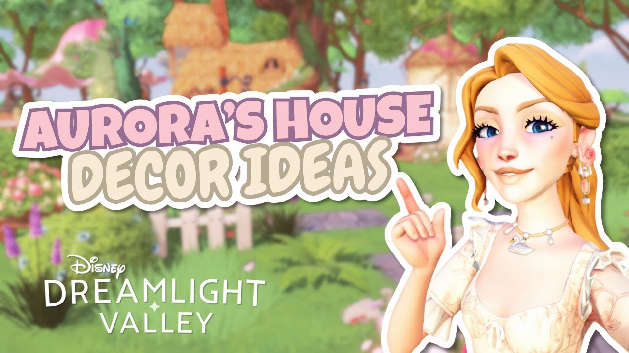 Aurora House Decorating Ideas 🏰 | Cozy Cottagecore & Rustic Builds | Disney Dreamlight Valley