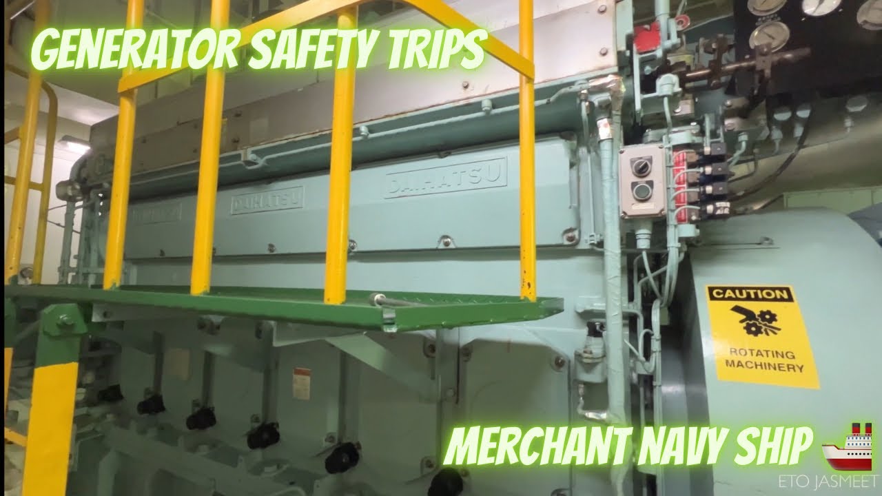Safety trips of Generator on Merchant Navy Ship 🚢 @etojasmeet