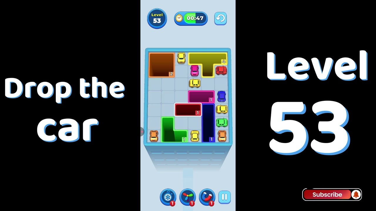 Drop The Car Level 53 🚗 | Color Car Drop Puzzle Gameplay | SolutionGuruji