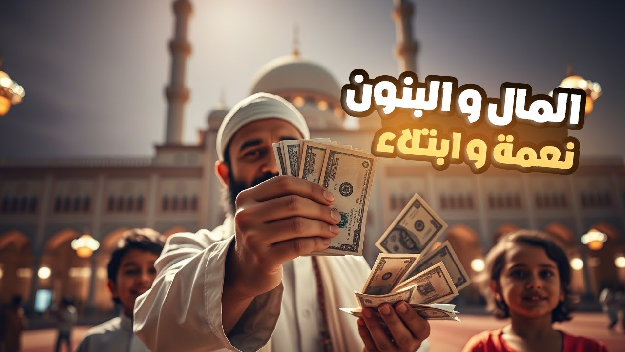 المال والبنون نعمة وابتلاء كيف تستغلها؟ #المال #المال_والبنون  #اسلامية