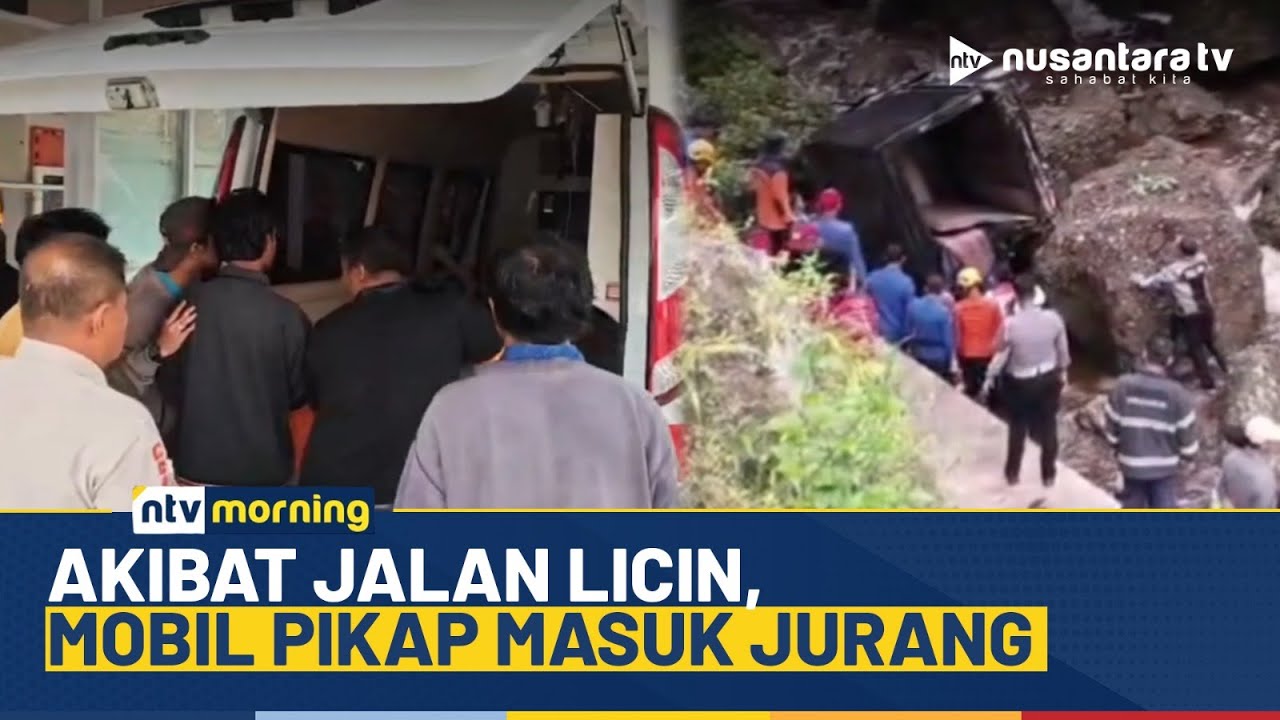 Mengerikan! Mobil Pikap Terjun ke Jurang di Sumbar, 7 Orang Alami Luka-luka | NTV MORNING
