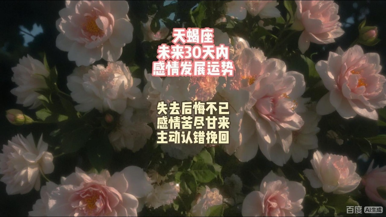 天蝎座，未来30天内，感情发展运势，失去后悔不已，感情苦尽甘来，主动认错挽回。#星座 #前任 #分手 #复合 #挽回 #十二星座