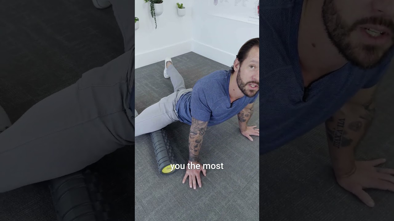 Foam roll your quads to relieve knee pain