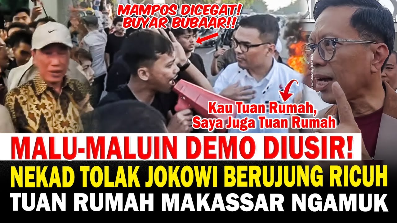 Malu-Maluin Massa Diusir! Demo Tolak Jokowi di Rakernas PSI Makassar Bikin Tuan Rumah Ngamuk!