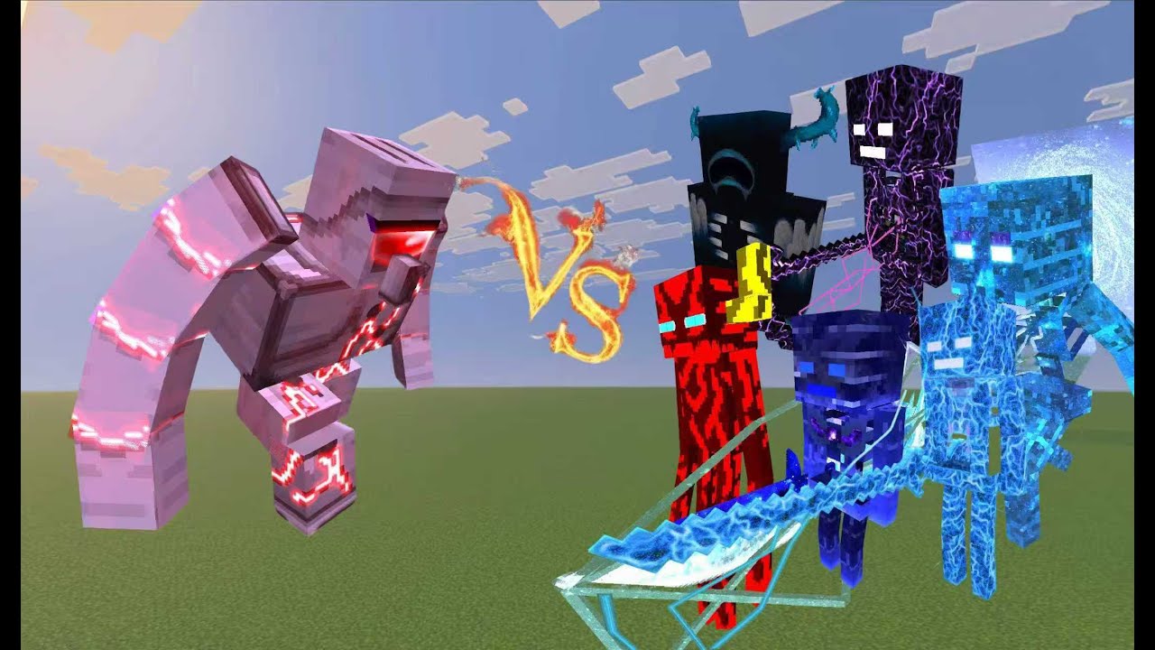 ULTIMATE ADAMANTIUM DESTROYER vs ALL TITAN BOSSES I Minecraft Mob Battle